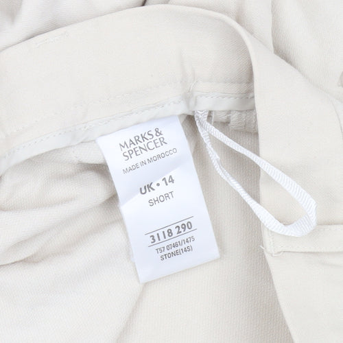 Marks and Spencer Women's Beige Trousers Size 14