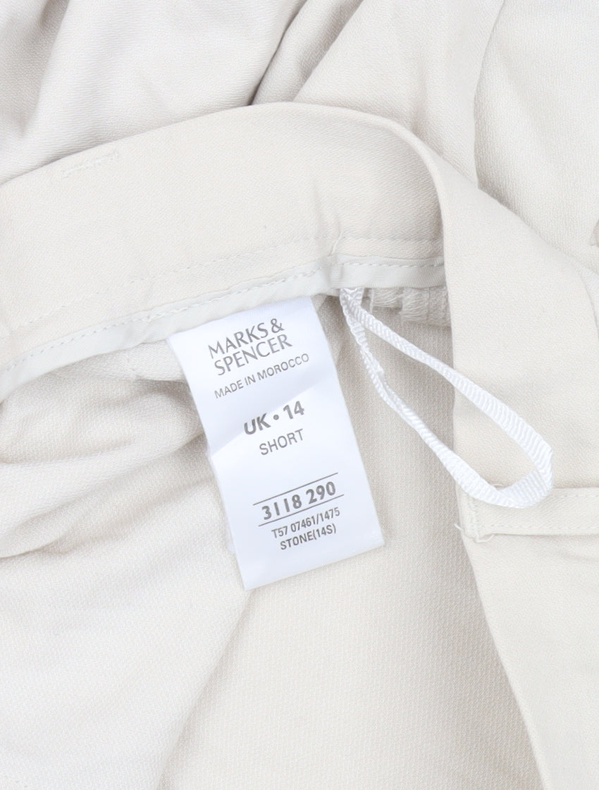 Marks and Spencer Women's Beige Trousers Size 14