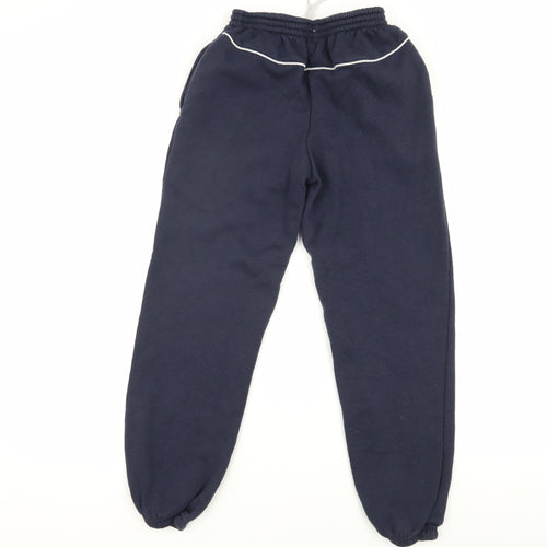 Slazenger Boys Navy Joggers - 9-10 Years - Cotton Blend