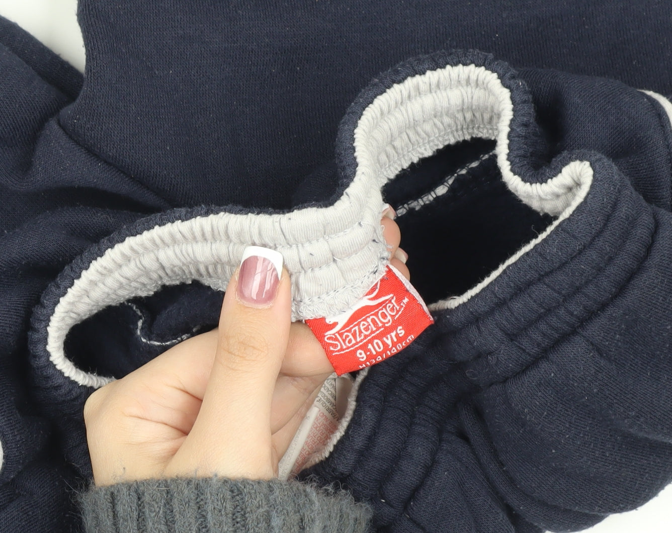 Slazenger Boys Navy Joggers - 9-10 Years - Cotton Blend