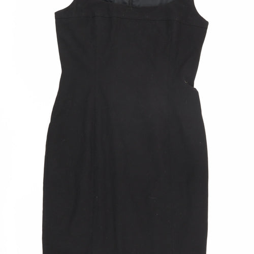 Oasis Women's Black Sheath Dress Size 12