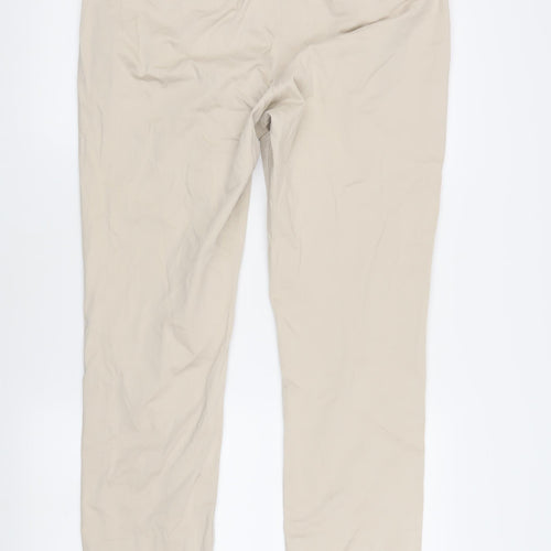 Marks and Spencer Women's Beige Chino Trousers Size 14