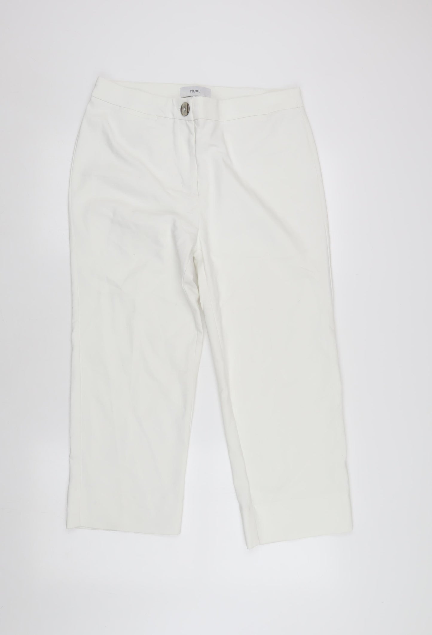 Next Women's White Capri Trousers Size 12 Regular Fit
