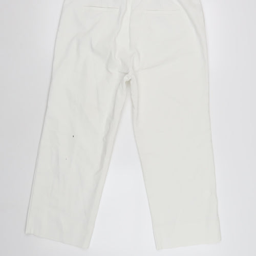 Next Women's White Capri Trousers Size 12 Regular Fit