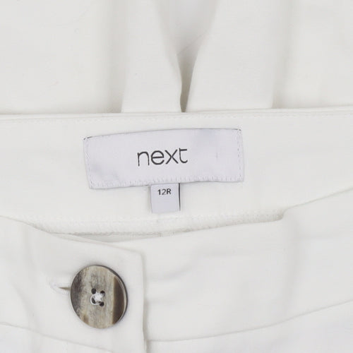 Next Women's White Capri Trousers Size 12 Regular Fit