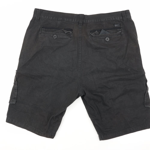 Firetrap Men's Black 3XL Cargo Shorts Cotton