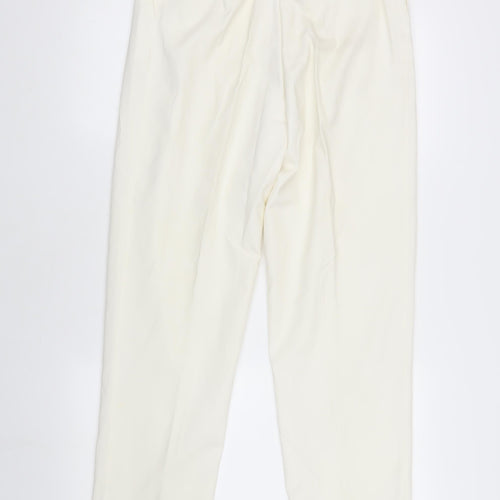 Marks and Spencer Women's Ivory High Rise Trousers