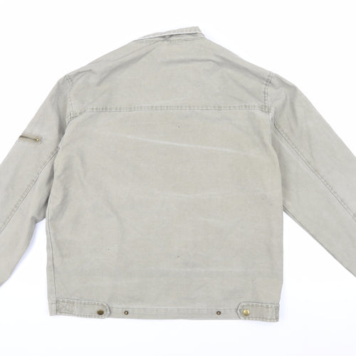 Fashion Union Beige Biker Jacket, Men's M, Casual Style