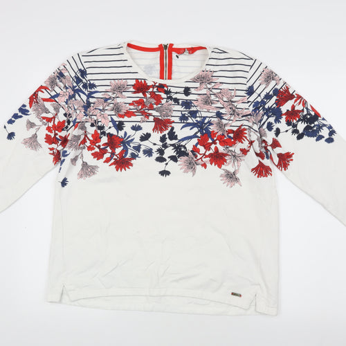 Joules Women's Floral Top Multicoloured UK 14