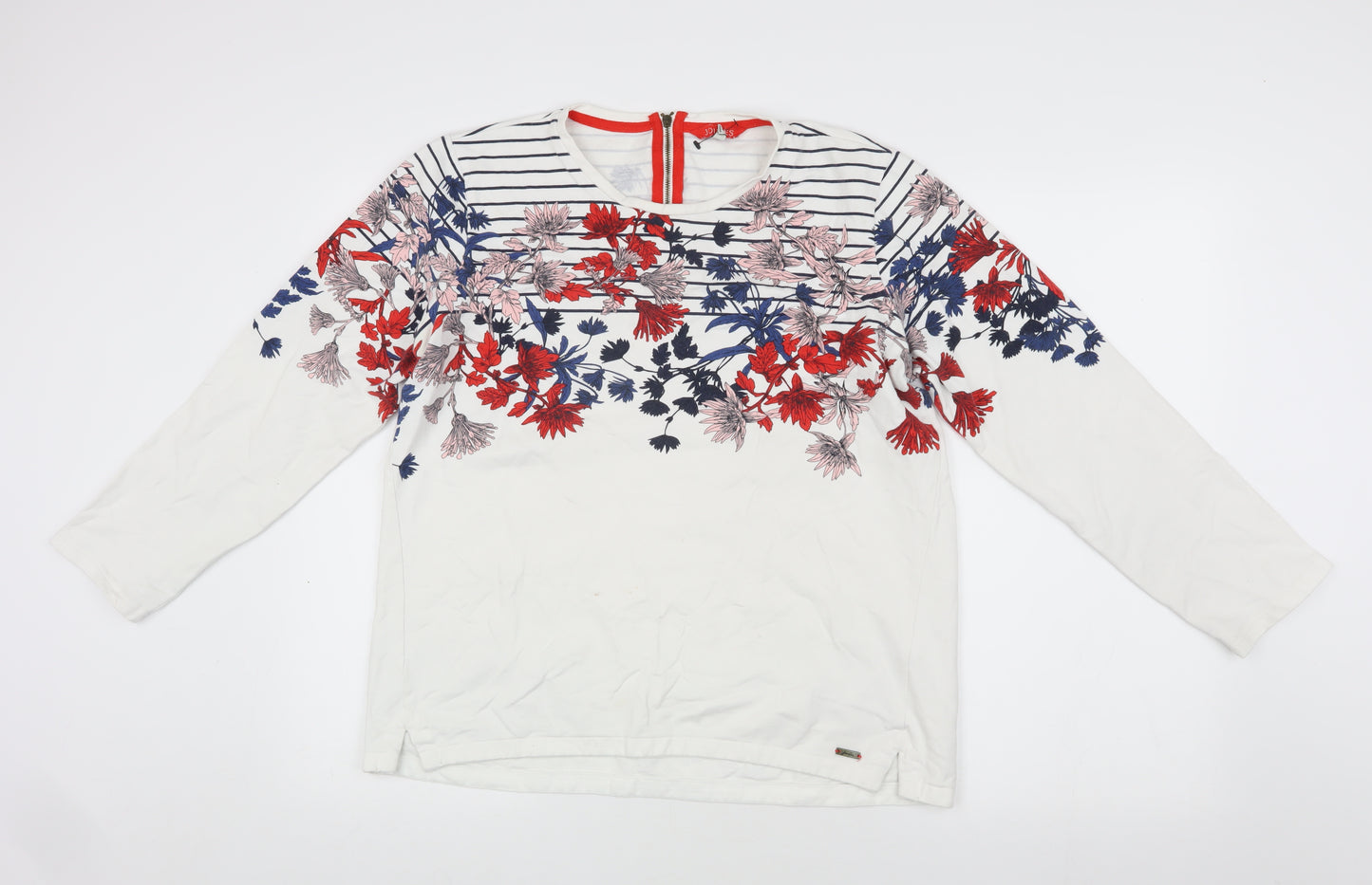 Joules Women's Floral Top Multicoloured UK 14