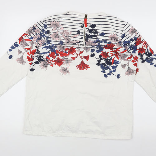 Joules Women's Floral Top Multicoloured UK 14