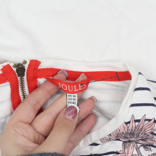 Joules Women's Floral Top Multicoloured UK 14