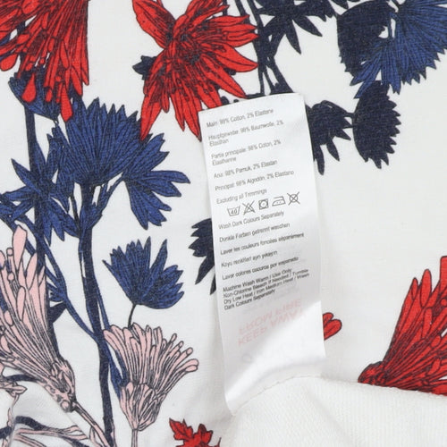 Joules Women's Floral Top Multicoloured UK 14