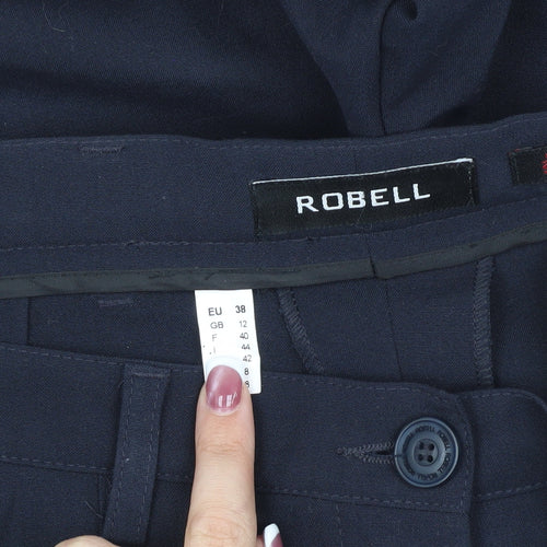 Robell Unisex Blue Trousers Size 12 Mid Rise