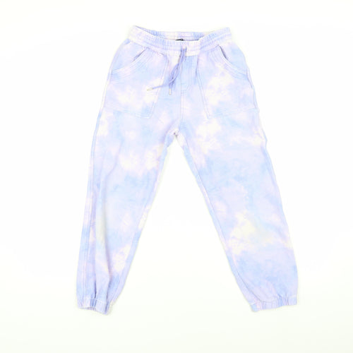 Lands' End Girls Multicoloured Jogger Tie Dye Trousers Size L