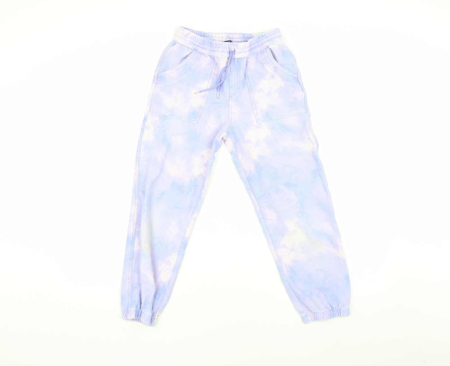 Lands' End Girls Multicoloured Jogger Tie Dye Trousers Size L