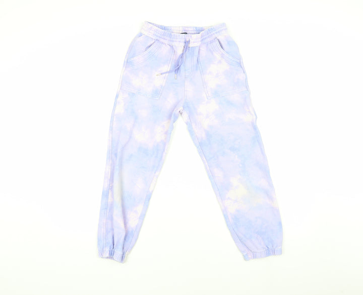 Lands' End Girls Multicoloured Jogger Tie Dye Trousers Size L