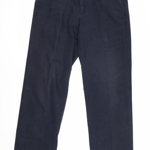 Marks and Spencer Men's Blue Trousers, Size 34