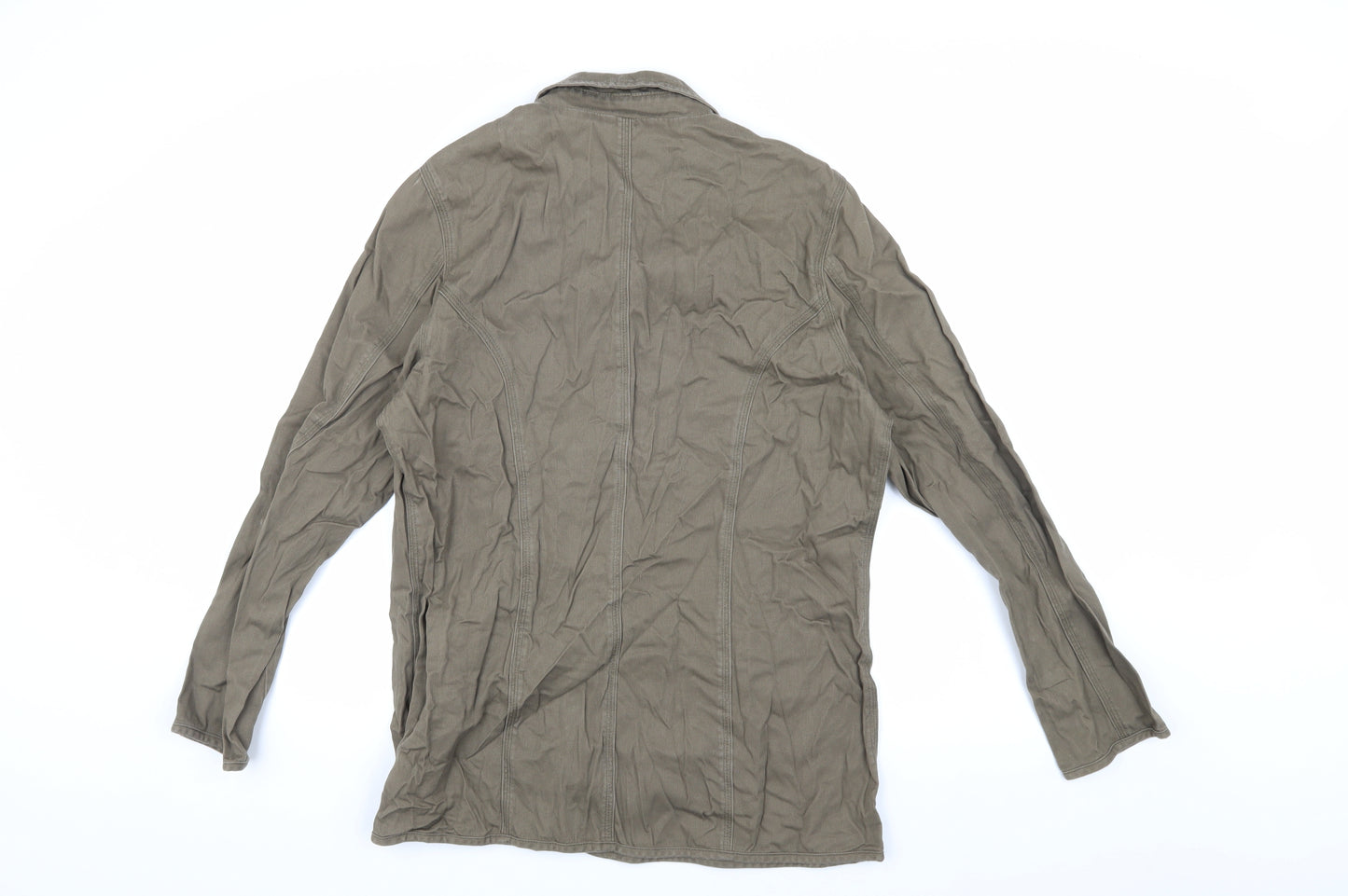 Warehouse Women's Brown Cotton Jacket Size 16 Casual
