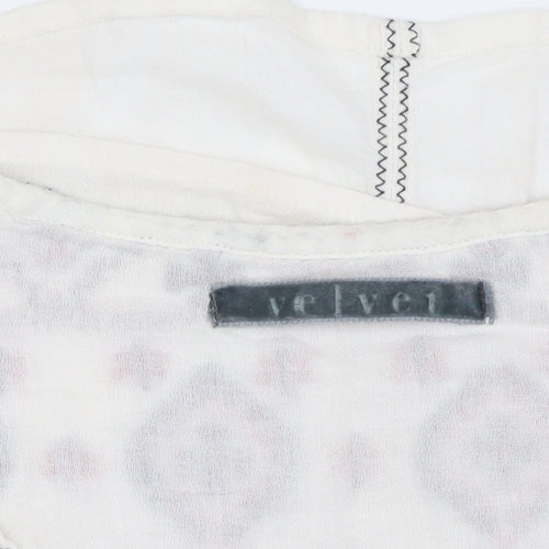 Velvet Women's Ivory Embroidered Tunic Blouse S