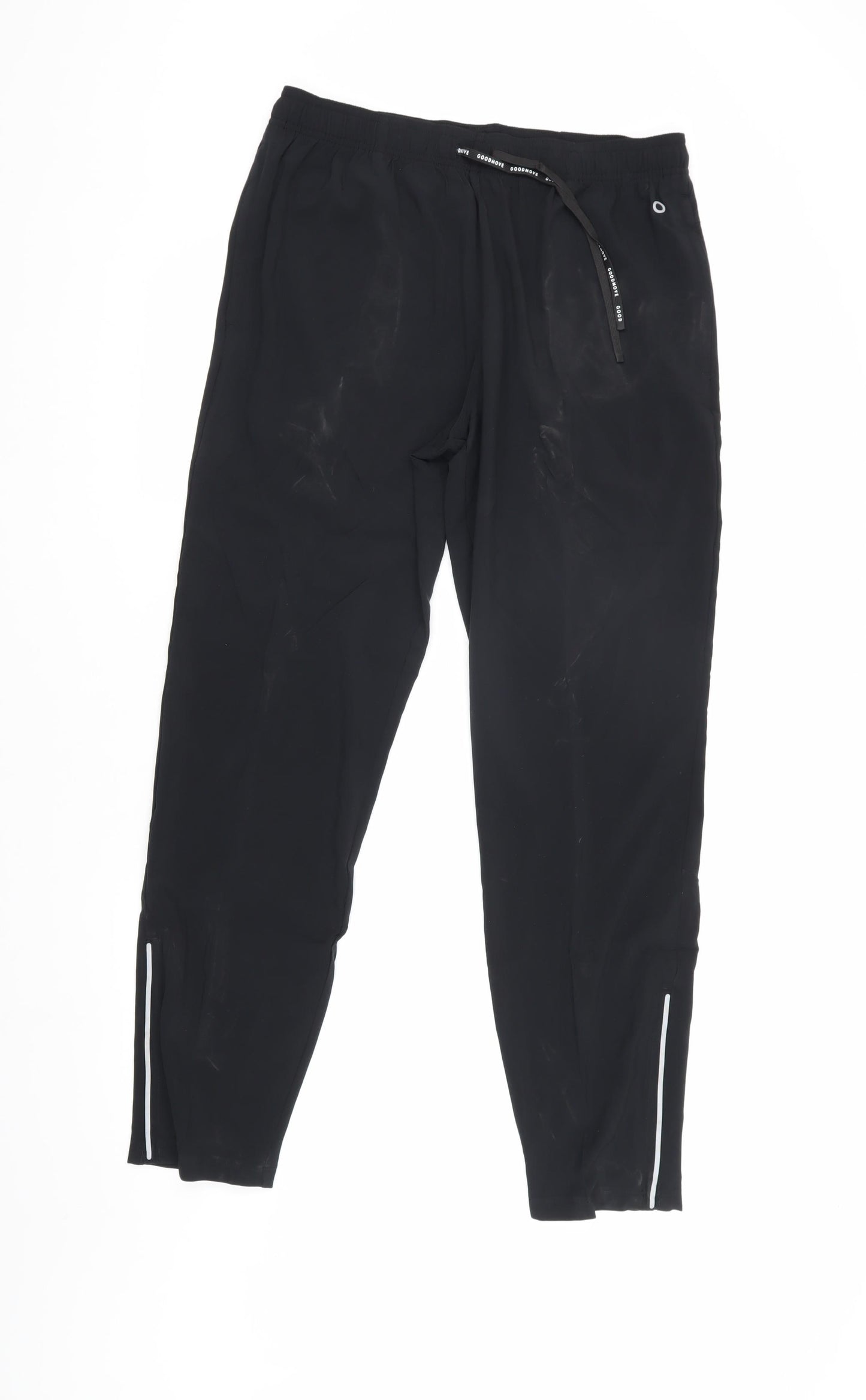 M&S Women's Black Jogger Trousers M - Active Comfort