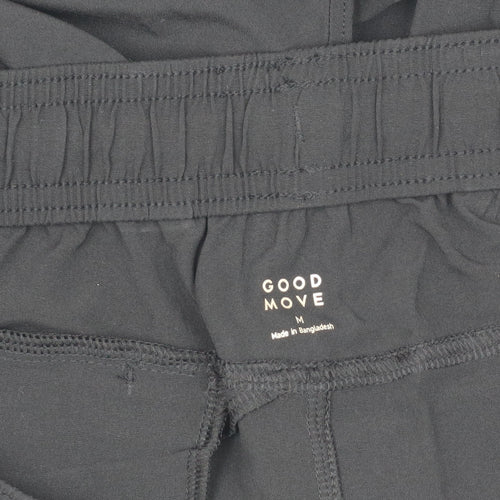 M&S Women's Black Jogger Trousers M - Active Comfort