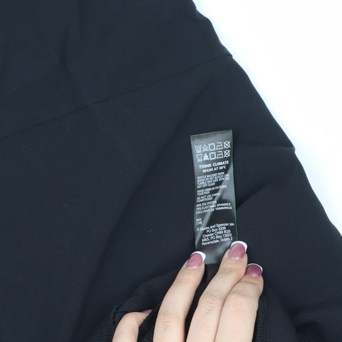 M&S Women's Black Jogger Trousers M - Active Comfort