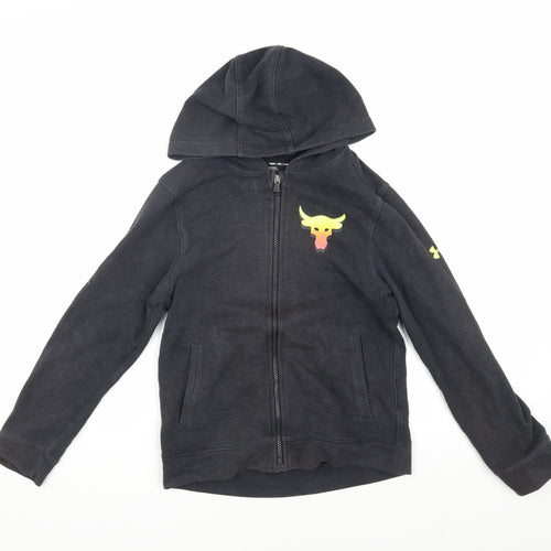 Under Armour Boys Black Basic Jacket, Cotton Blend