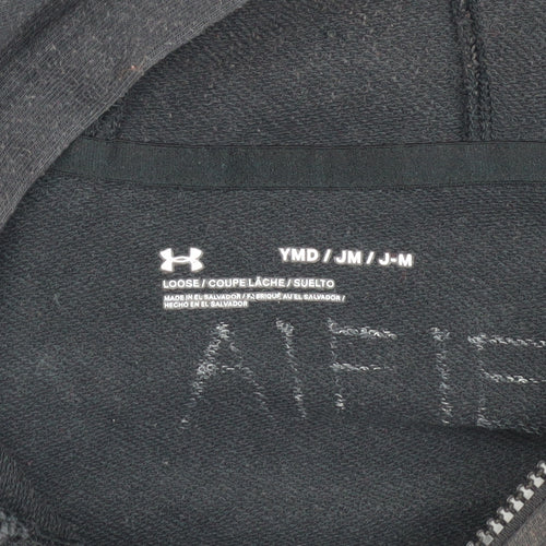 Under Armour Boys Black Basic Jacket, Cotton Blend
