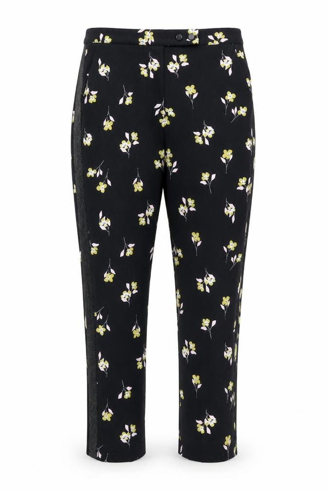 Soaked in Luxury Women's Black Floral Trousers M