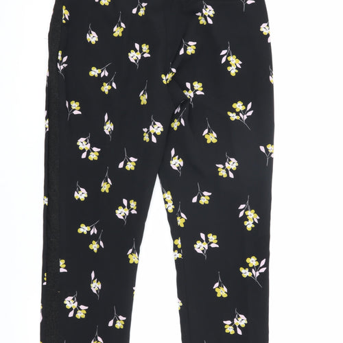 Soaked in Luxury Women's Black Floral Trousers M
