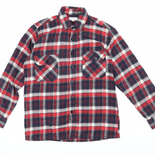 JBC Collection Men's Red Plaid Flannel Jacket M