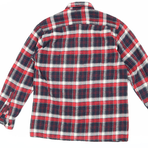 JBC Collection Men's Red Plaid Flannel Jacket M