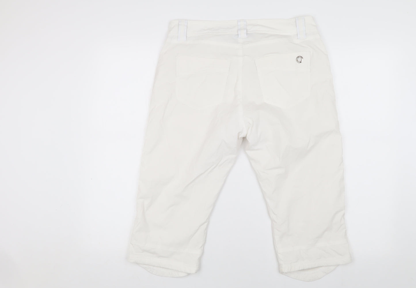 Röhnisch Women's White Cropped Trousers, Size 12