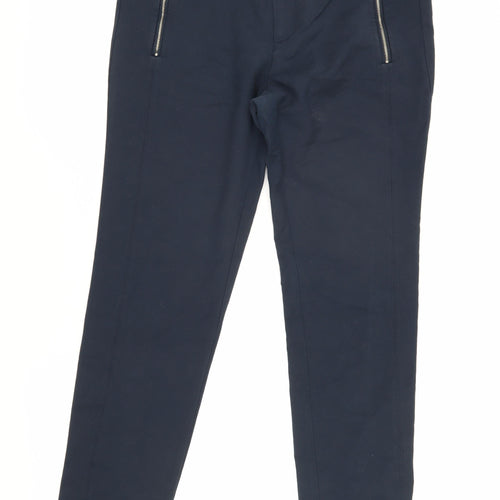 Zara Women’s Blue Straight Leg Trousers L