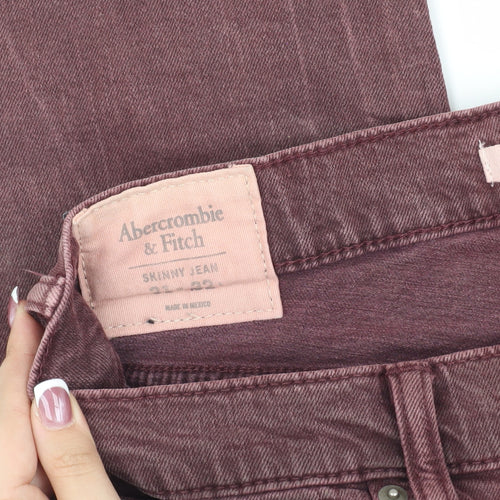 Abercrombie & Fitch Women's Red Skinny Jeans Size 29