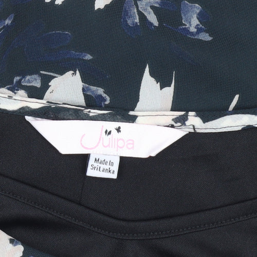 Julipa Women's Floral A-Line Midi Dress, Size 14