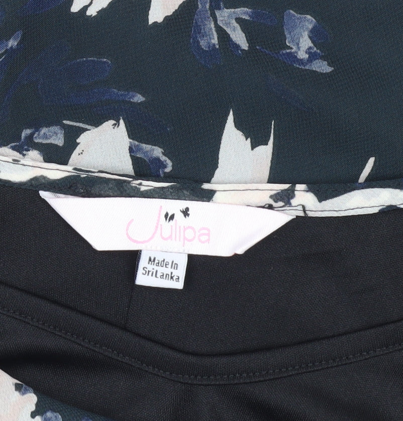 Julipa Women's Floral A-Line Midi Dress, Size 14