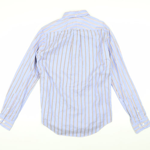 TM Lewin Men’s Blue Striped Long Sleeve Shirt S