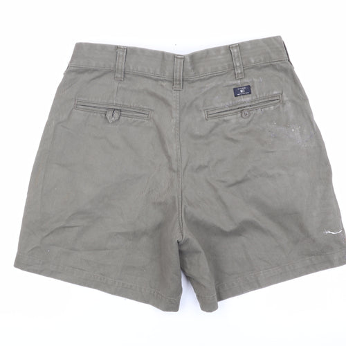 Marks and Spencer Men's Green Chino Shorts Size 32
