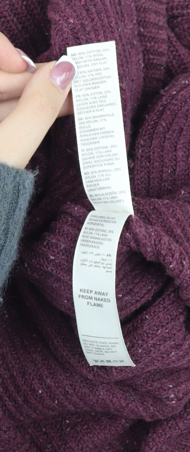 Fat Face Women's Purple Pullover Jumper, Size 12