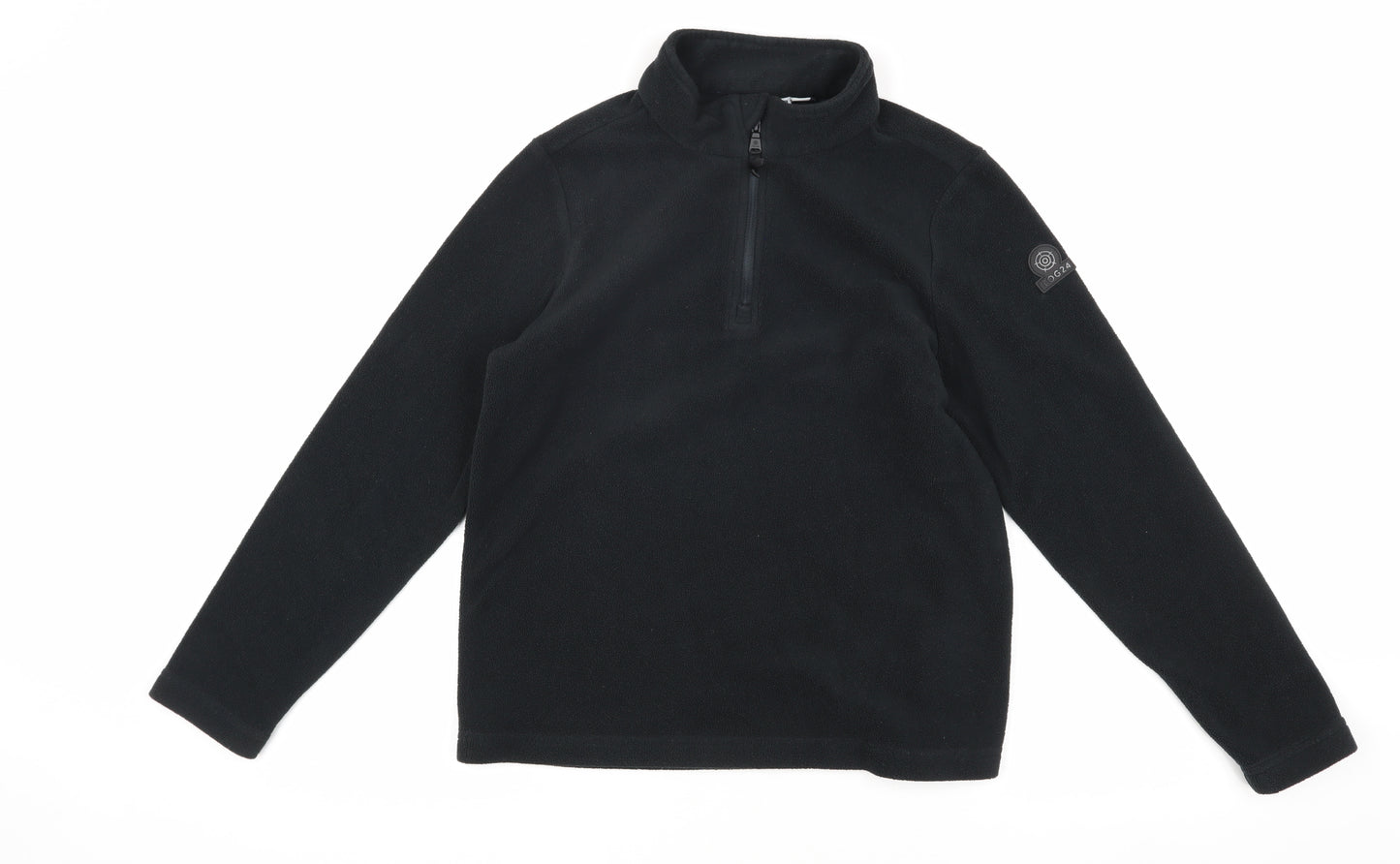 TOG24 Boys Black Fleece 1/4 Zip Sweatshirt - 24 in