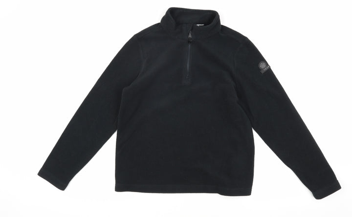 TOG24 Boys Black Fleece 1/4 Zip Sweatshirt - 24 in