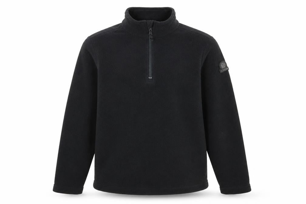 TOG24 Boys Black Fleece 1/4 Zip Sweatshirt - 24 in