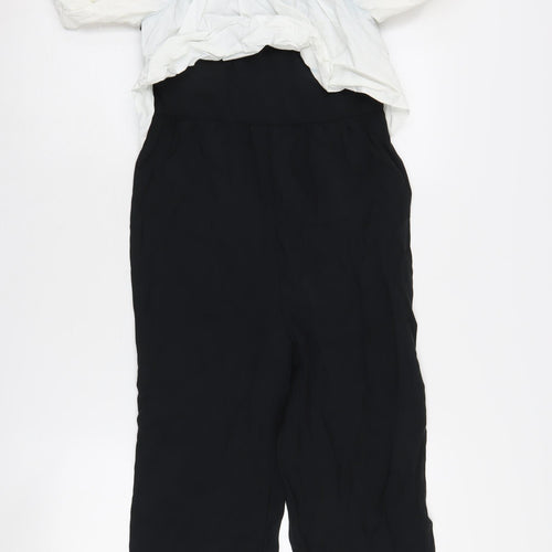 Zara Girls Black and White Jumpsuit, Size 10 Years