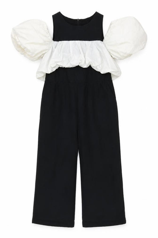 Zara Girls Black and White Jumpsuit, Size 10 Years