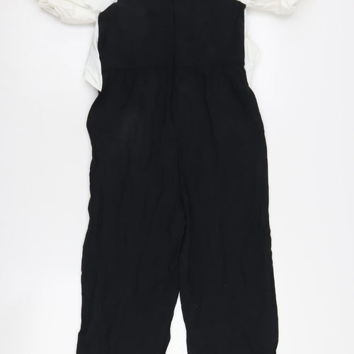 Zara Girls Black and White Jumpsuit, Size 10 Years