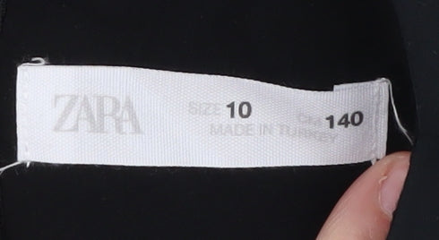 Zara Girls Black and White Jumpsuit, Size 10 Years