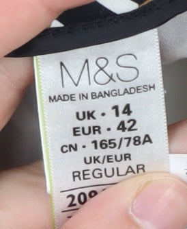 Marks and Spencer Women's Multicoloured Trousers Size 14