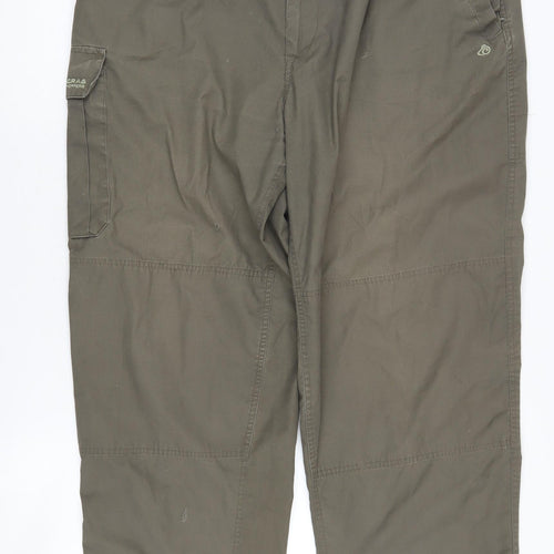 Craghoppers Men's Green Casual Trousers Size 40 Hiking